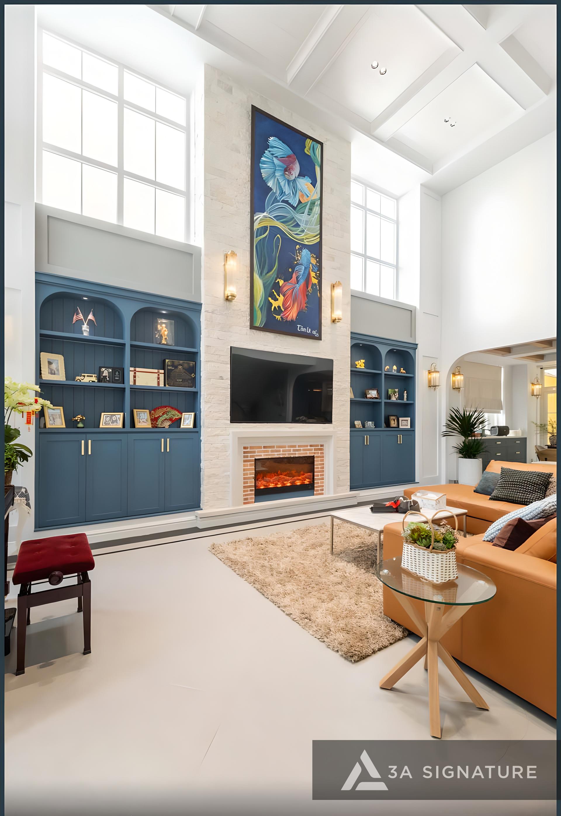 Thiet ke thi cong hoan thien noi that biet thu Penthouse villa cao cap T Villa Thu Duc TPHCM