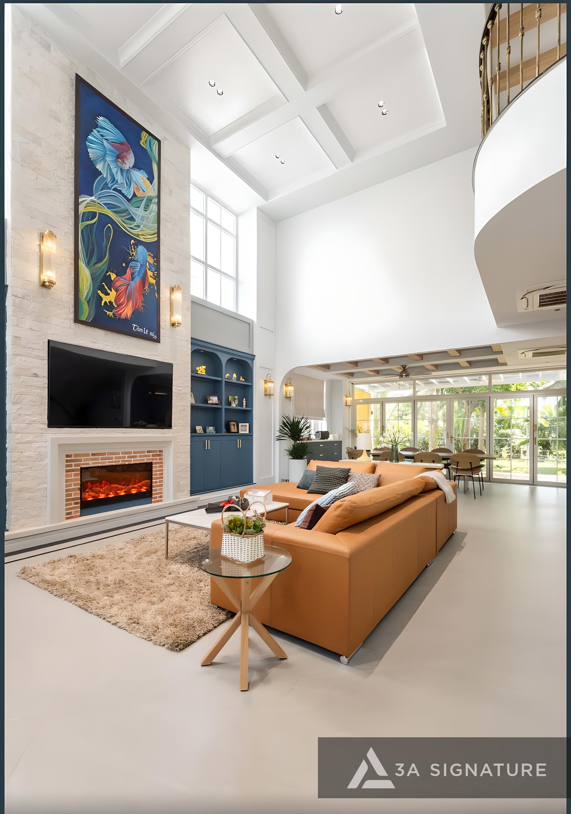 Thiet ke thi cong hoan thien noi that biet thu Penthouse villa cao cap T Villa Thu Duc TPHCM