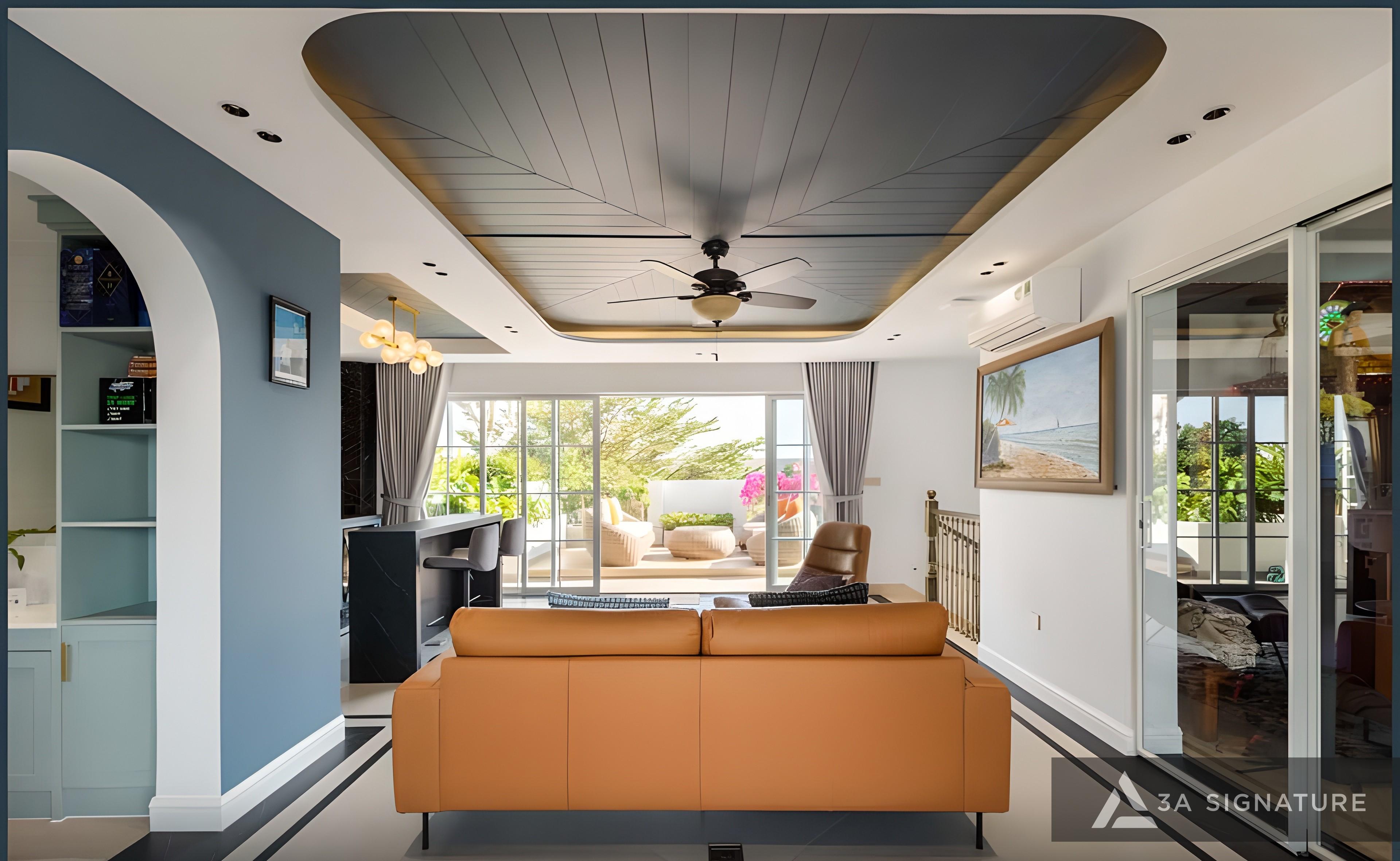 Thiet ke thi cong hoan thien biet thu hien dai Penthouse - villa cao cap T-Villa Dia Trung Hai Thu Duc - TPHCM