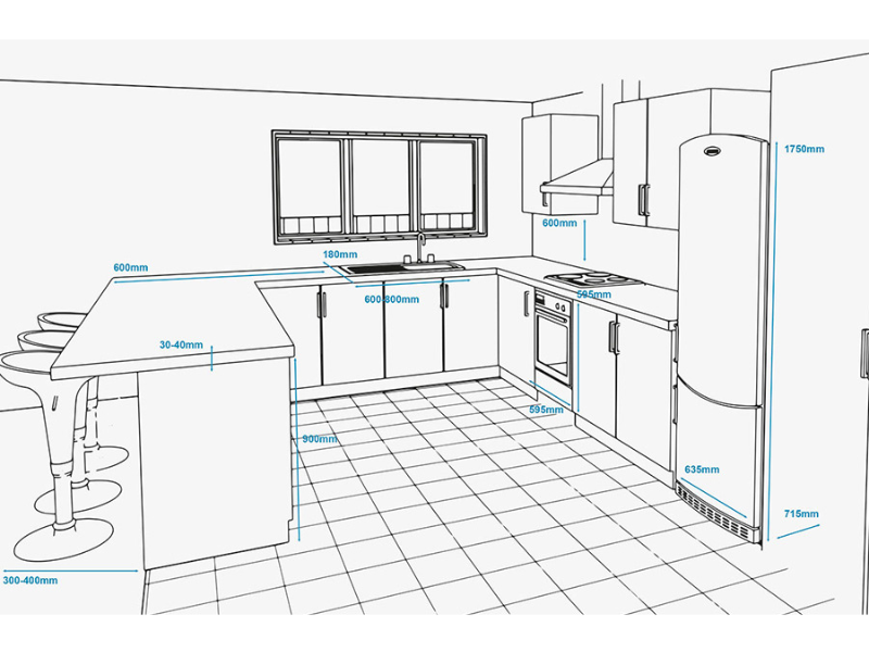 ban-ve-kich-thuoc-tu-bep-chu-u-tinh-toan-chieu-dai-ba-canh-tru-goc-giao-toi-uu-khong-gian-luu-tru-va-phan-khu-chuc-nang-khoa-hoc