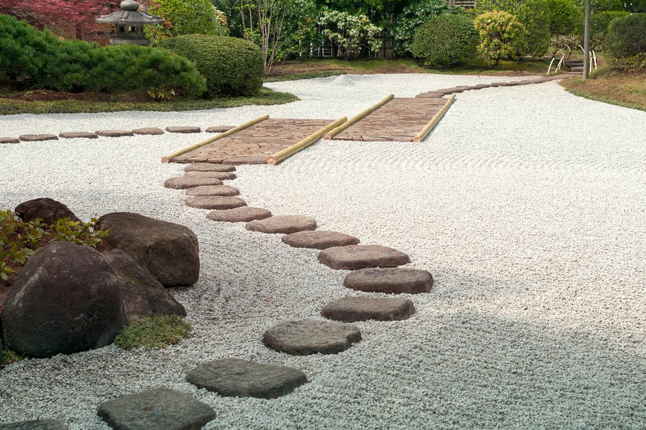 Zen Rock Garden Ideas To Bring Balance And Harmony Home A serene blend of stones and raked gravel reflects the meaning of zen rock garden ideas, bringing clarity, balance, and calmness to modern villa living.