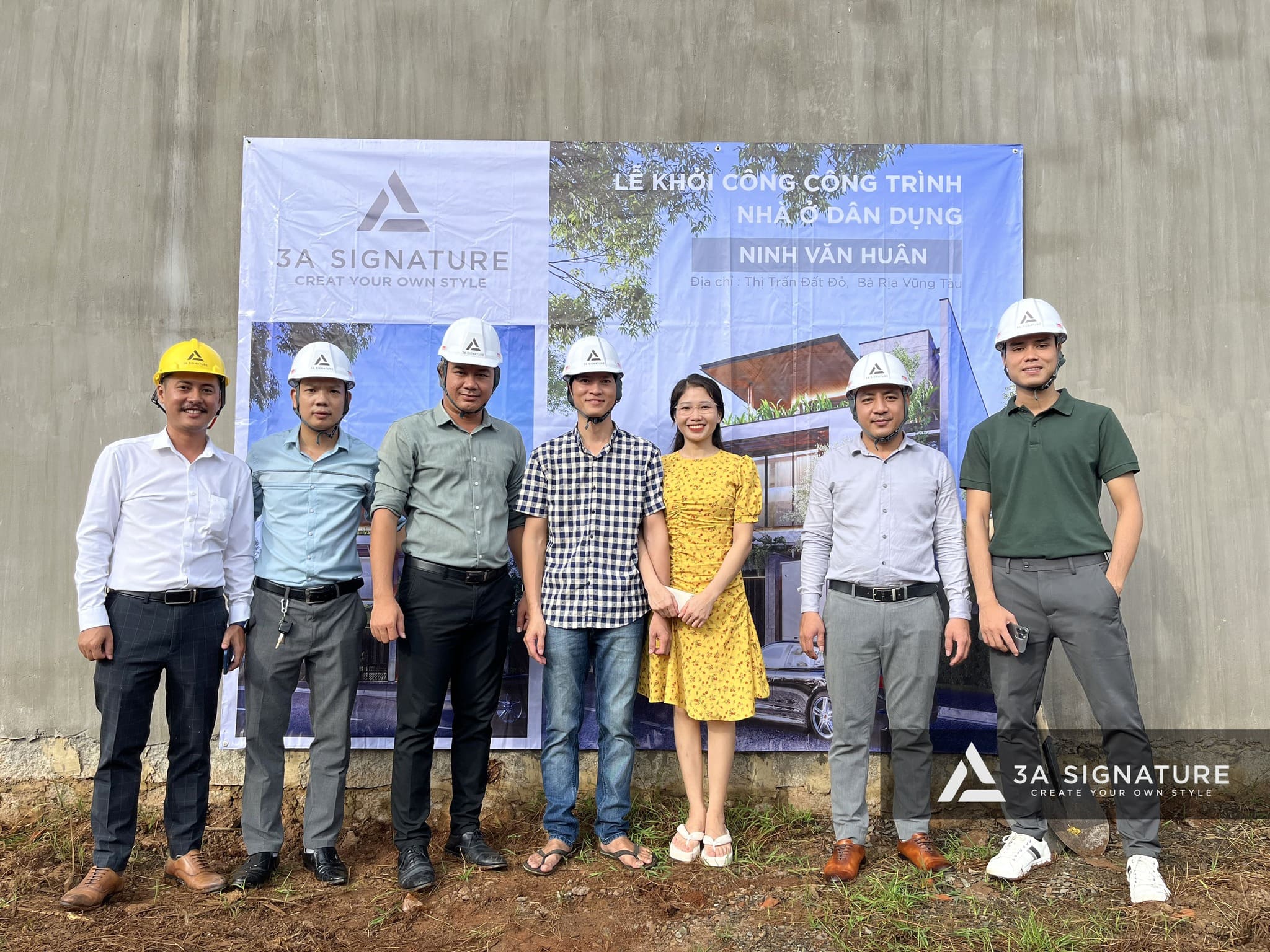 Dịch Vụ Thi Công Lễ khởi công xây dựng biệt thự Tropical Modern tại Vũng Tàu do 3A Signature thiết kế và thi công.