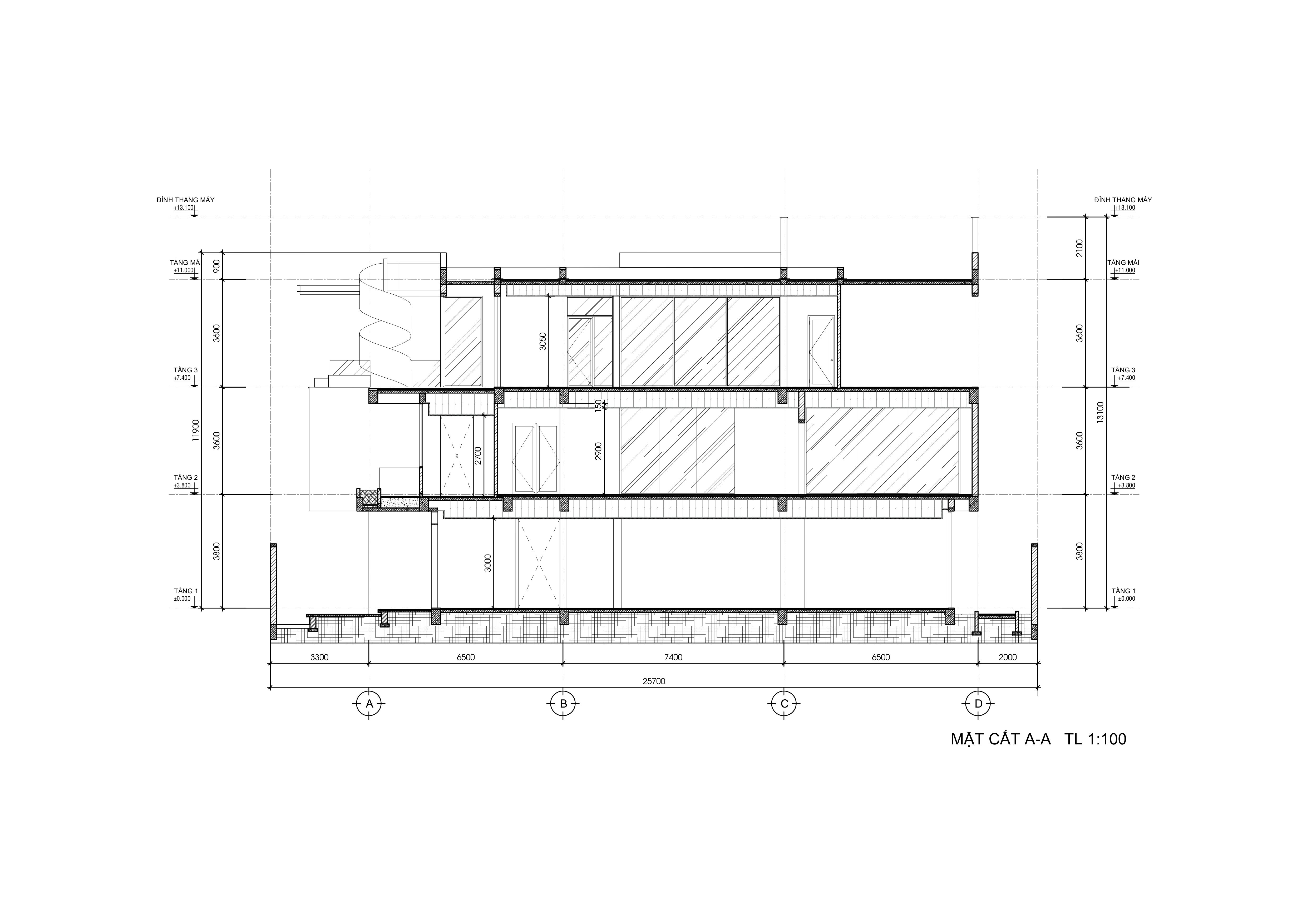 Tầm Quan Trọng Của Bản Vẽ Nhà Trong Thiết Kế & Thi Công Biệt Thự mat cat A A diamond villa 1