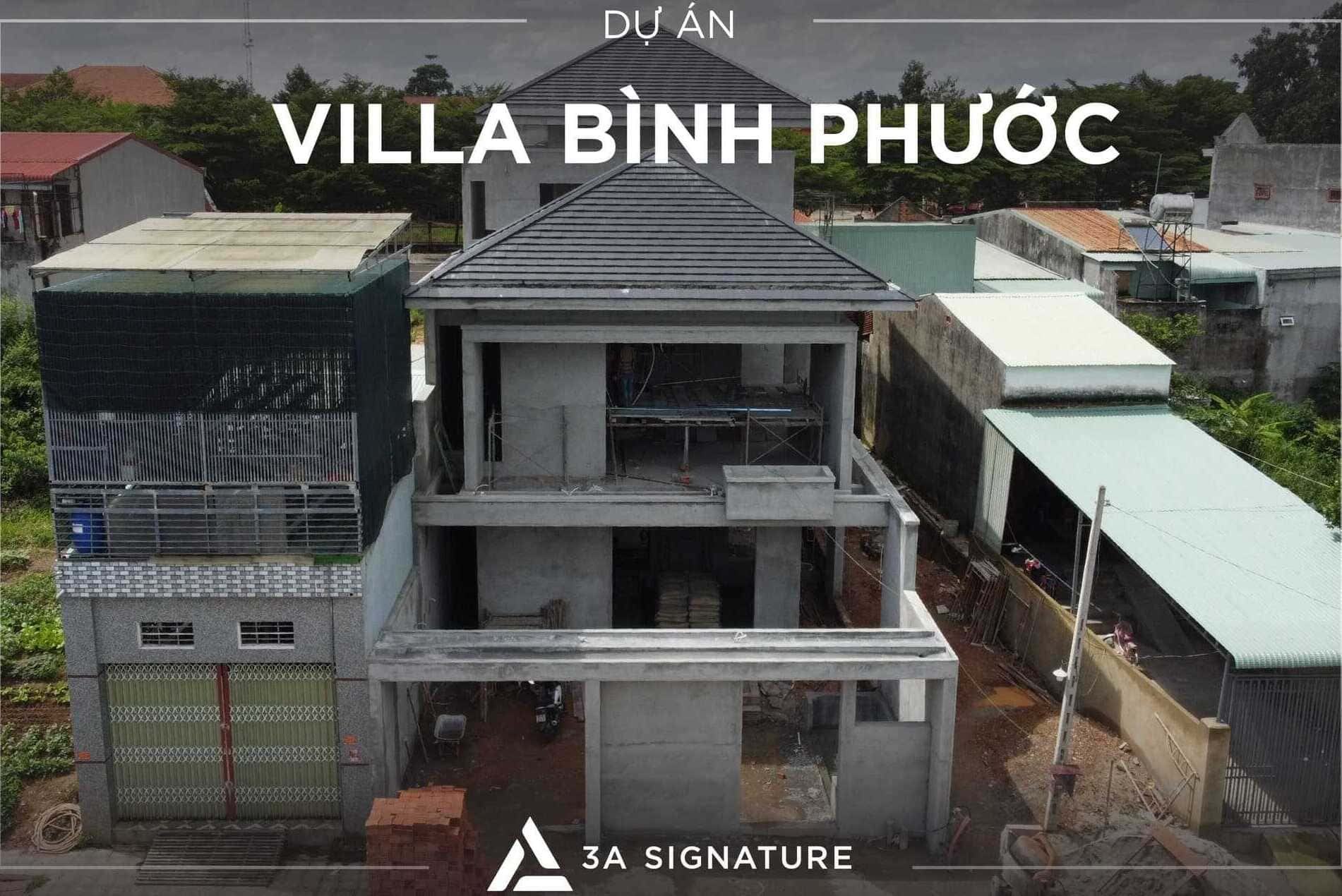 Dịch Vụ Thiết Kế Xây Dựng Biệt Thự, Villa Trọn Gói Tại 3A Signature Dự án thi công xây dựng biệt thự, villa Bình Phước tại 3A Signature