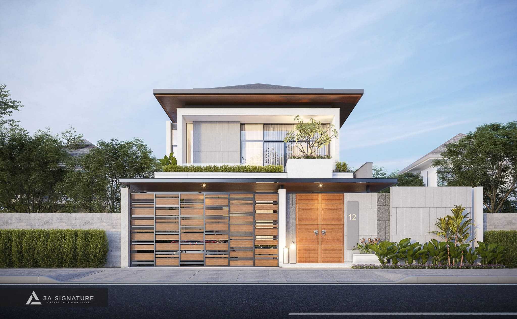 Dịch Vụ Thiết Kế Xây Dựng Biệt Thự, Villa Trọn Gói Tại 3A Signature Căn biệt thự Tropical Modern tại Bình Phước đang dần bước vào giai đoạn chuyển mình, mở ra không gian sống gắn kết giữa kiến trúc, con người và thiên nhiên.