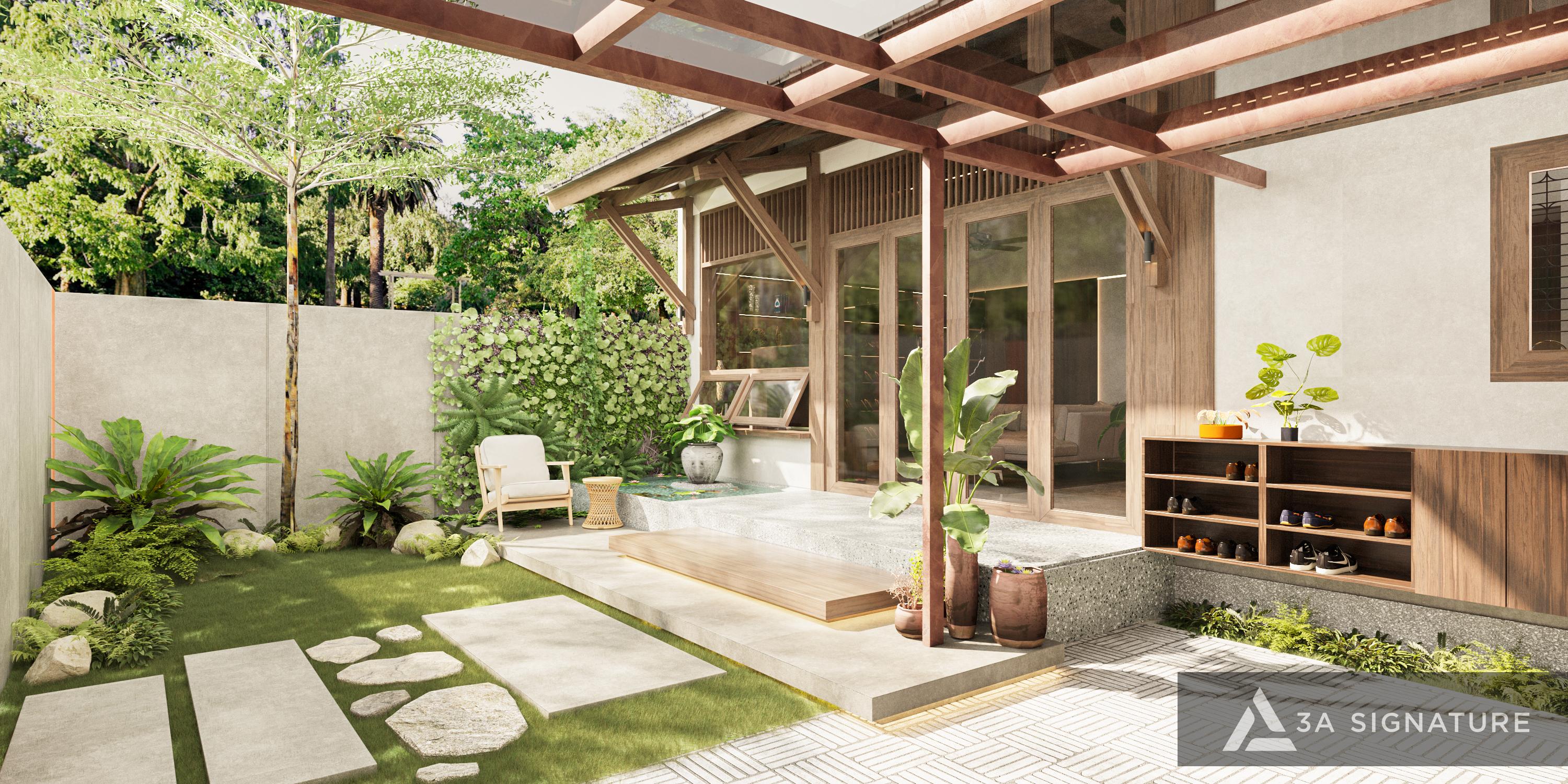 san-vuon-phong-cach-zen-voi-da-cay-xanh-loi-di-toi-gian-tao-goc-thien-tra-yen-tinh-giua-thien-nhien-mang-lai-cam-giac-thu-thai-va-can-bang-cho-khong-gian-song