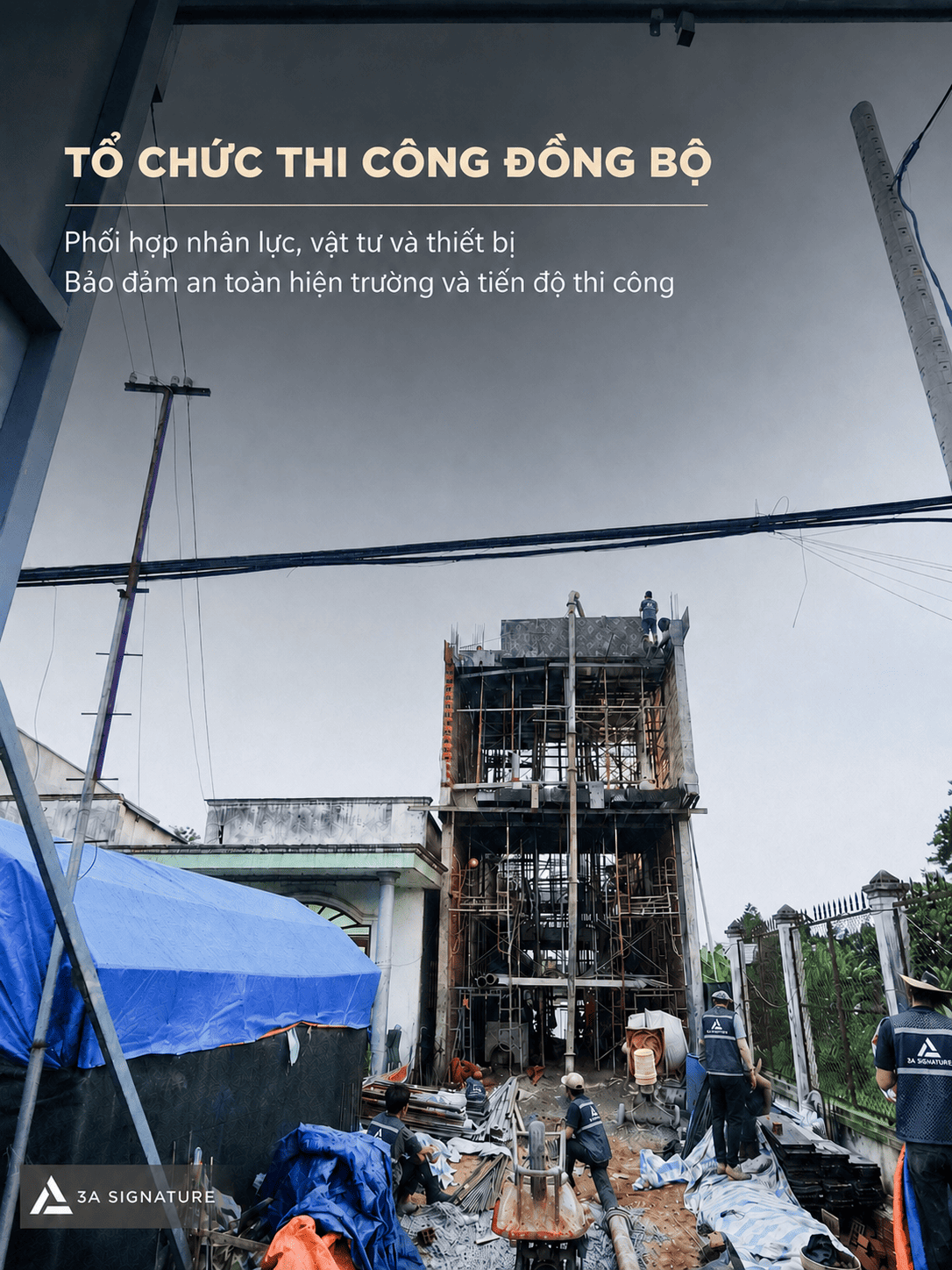 thi cong be tong dam san tang 2 to chuc thi cong dong bo
