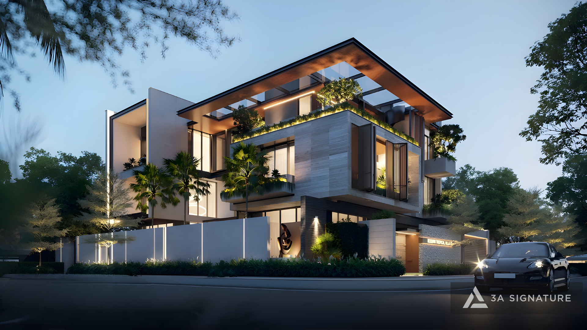 3A Signature – Điểm Nhận Diện Công Ty Thiết Kế Thi Công Trọn Gói Uy Tín - Dẫn Đầu Lĩnh Vực Biệt Thự Đẹp 2026 thiet ke biet thu mang phong cach hien dai modern nhiet doi tropical Diamond Villa Tay Ninh upscale