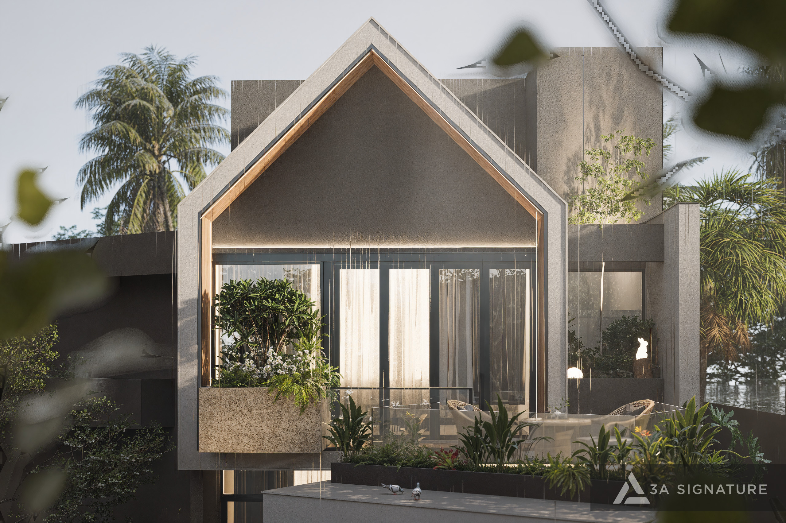 thiet ke kien truc biet thu hien dai nhiet doi tropical alchem villa Vung Tau 6