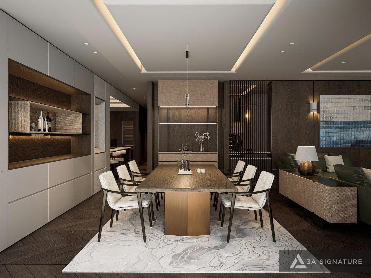 Thiet ke thi cong biet thu Penthouse villa cao cap Lagacy Penthouse hien dai Q5 TPHCM