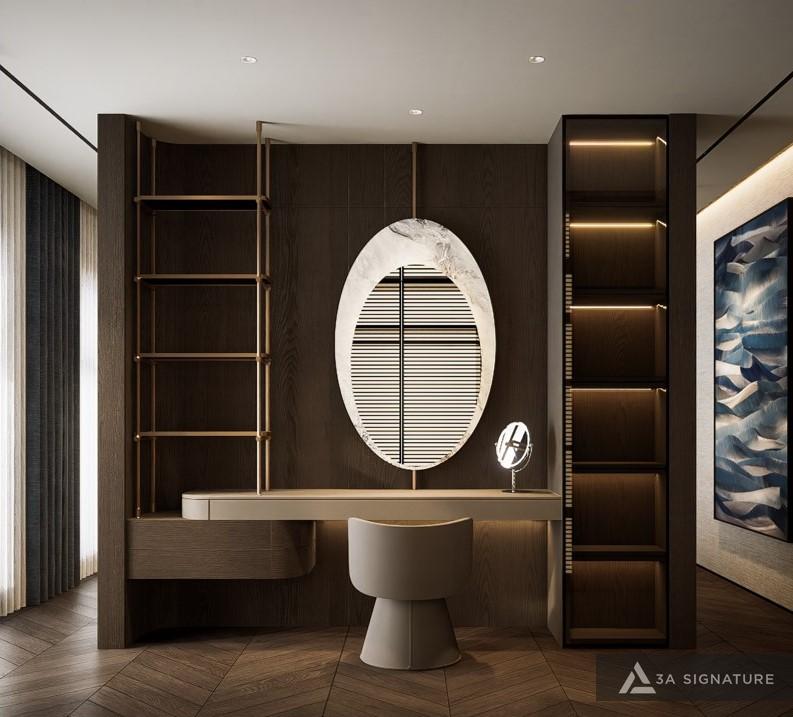 Thiet ke thi cong biet thu Penthouse villa cao cap Lagacy Penthouse hien dai Q5 TPHCM