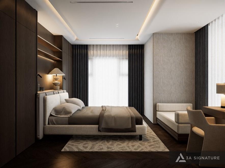 Thiet ke thi cong biet thu Penthouse villa cao cap Lagacy Penthouse hien dai Q5 TPHCM