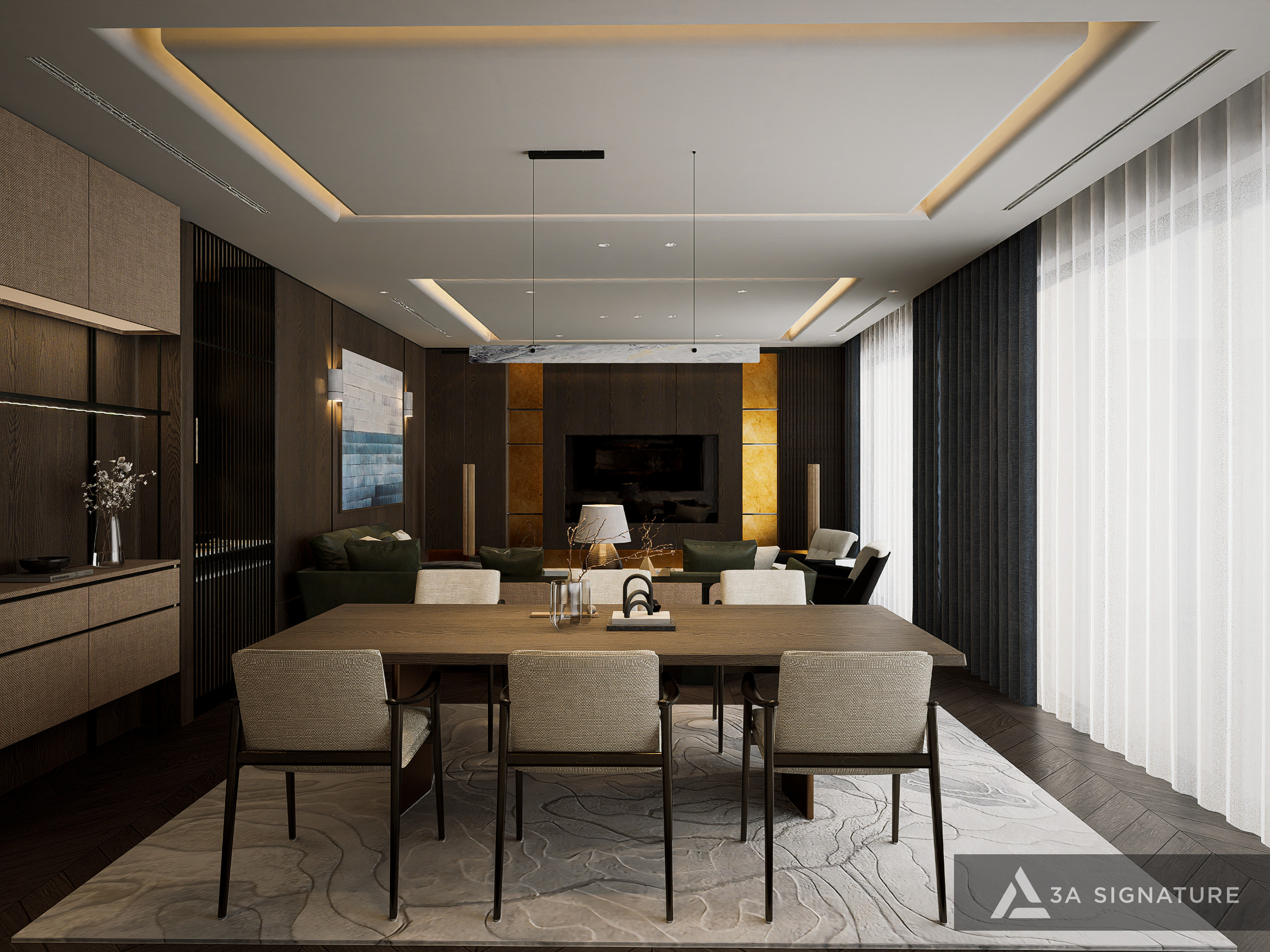 Thiet ke thi cong biet thu Penthouse villa cao cap Lagacy Penthouse hien dai Q5 TPHCM