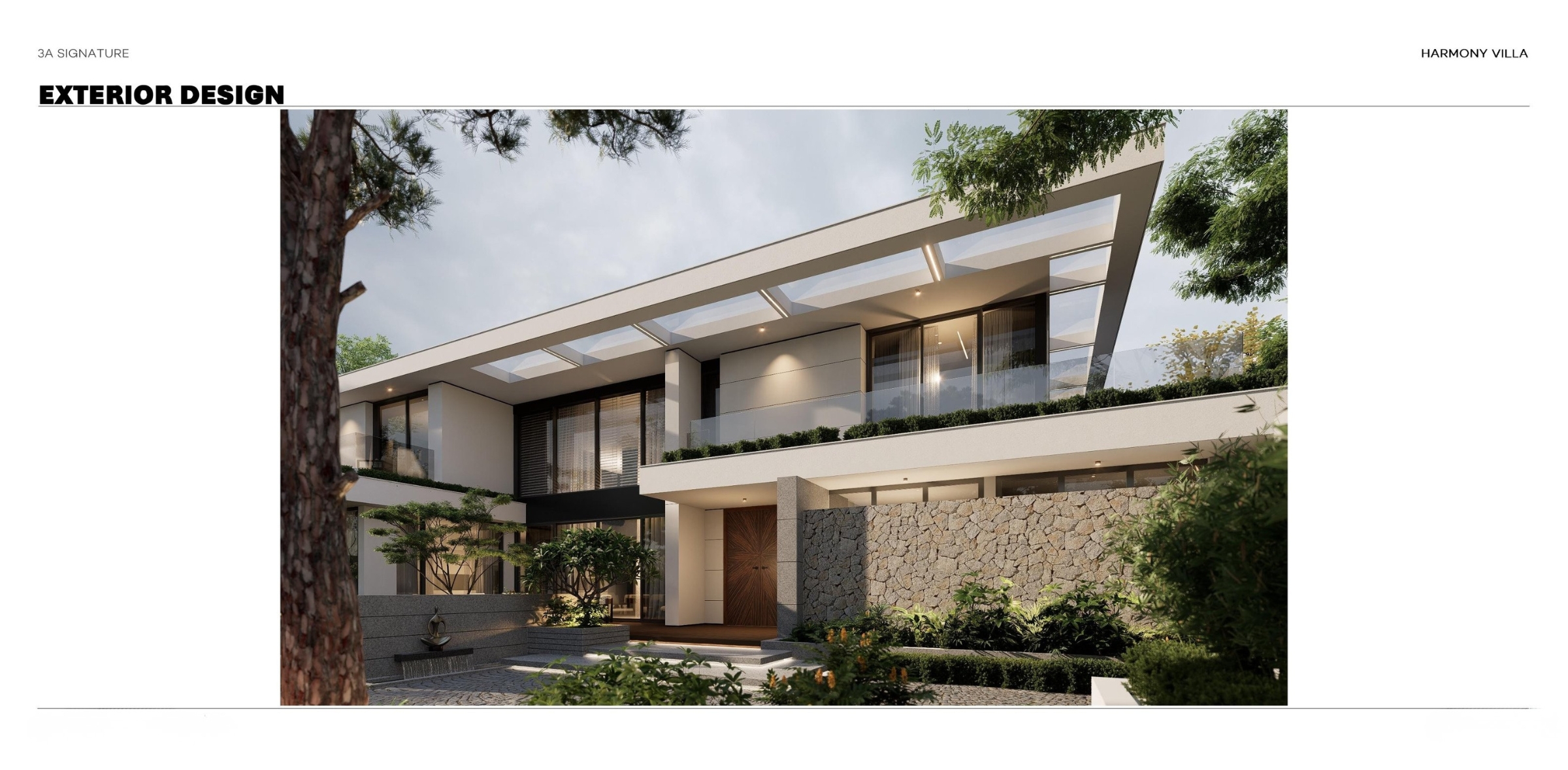thiet ke phoi canh kien truc harmony villa