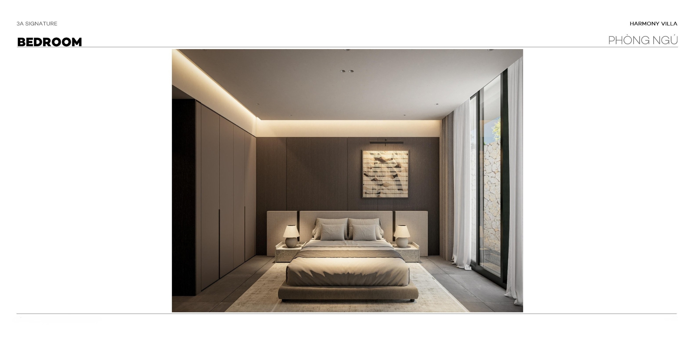 thiet ke phong ngu harmony villa