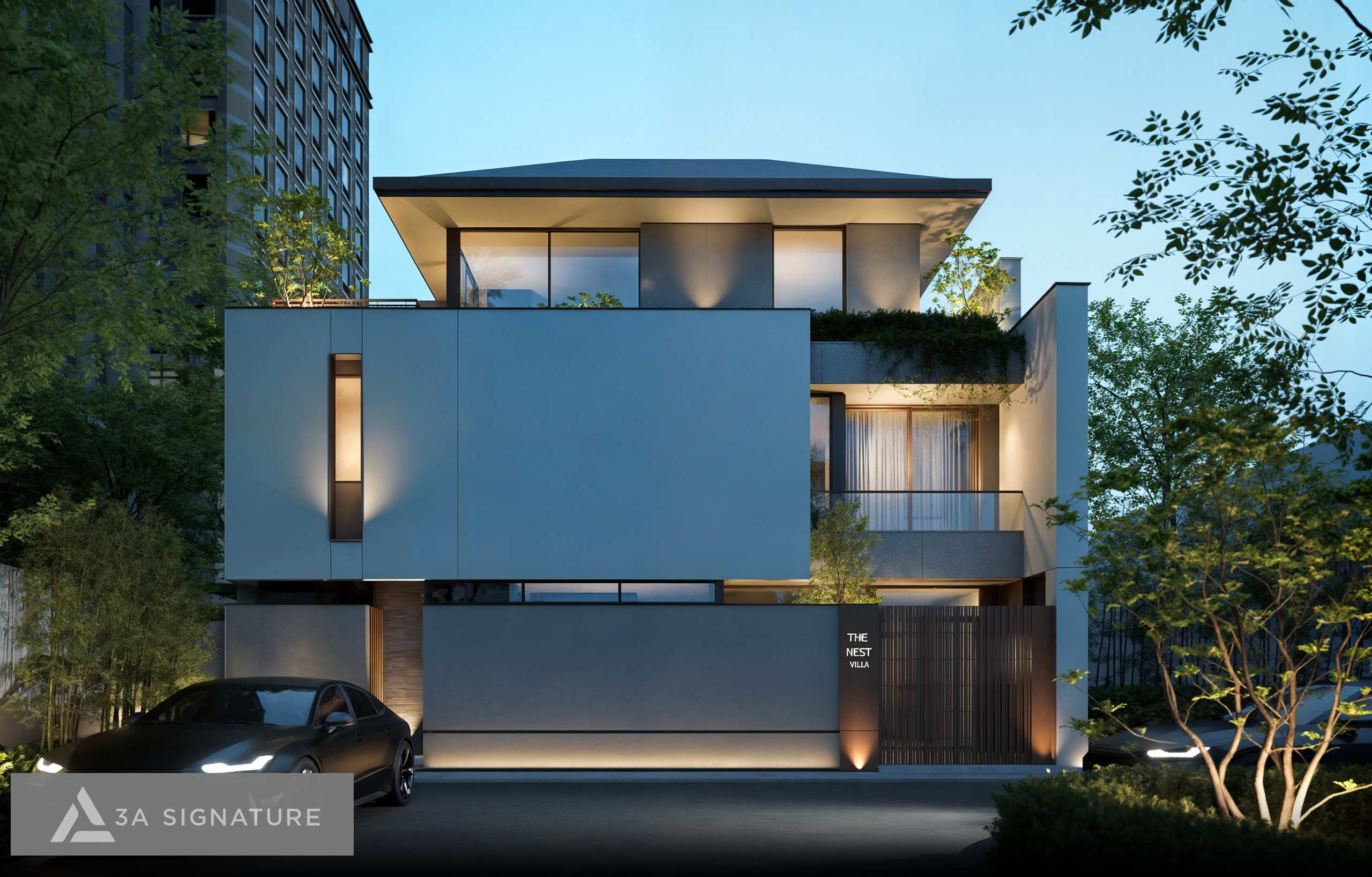 thiet ke thi cong biet thu kien truc THE NEST VILLA PHUONG BINH TRUNG TPHCM 2 1