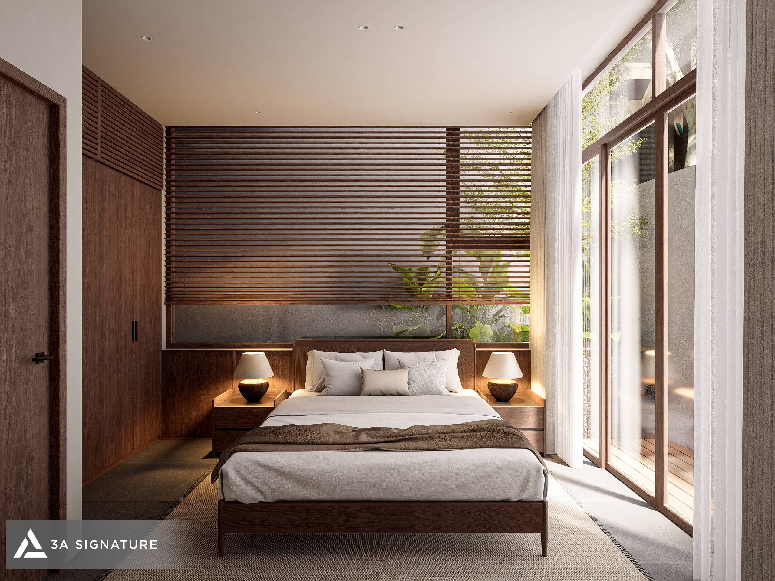 thiet ke thi cong biet thu noi that phong ngu THE NEST VILLA PHUONG BINH TRUNG TPHCM 1.1