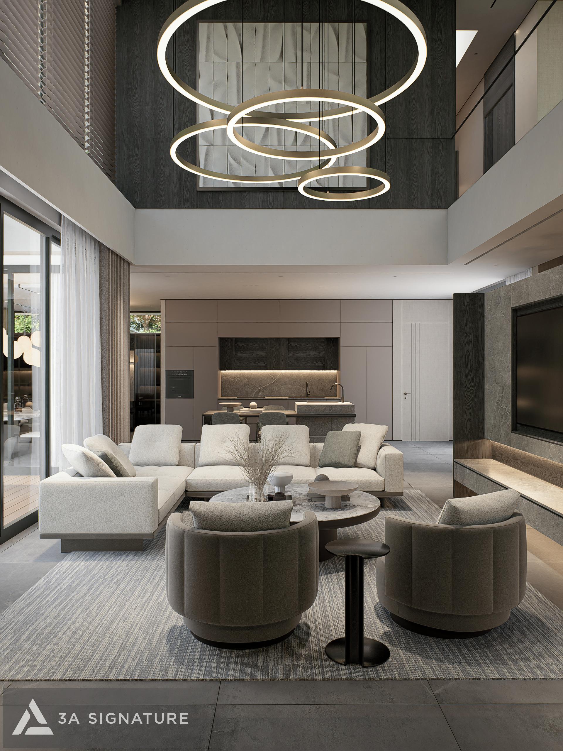 Thiet ke thi cong noi that biet thu villa cao cap hien dai Harmony Villa Binh Duong