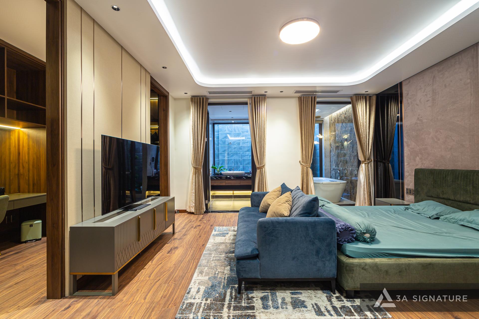 thiet ke thi cong biet thu hoan thien BD VILLA TDM mang phong cach-hien dai modern tropical