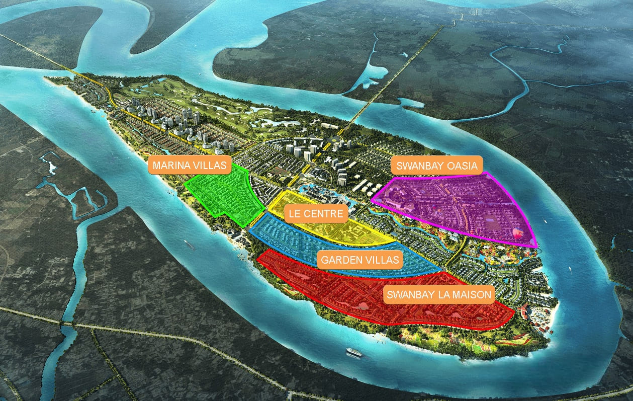 Thiết kế nội thất biệt thự Swan Bay tổng quan