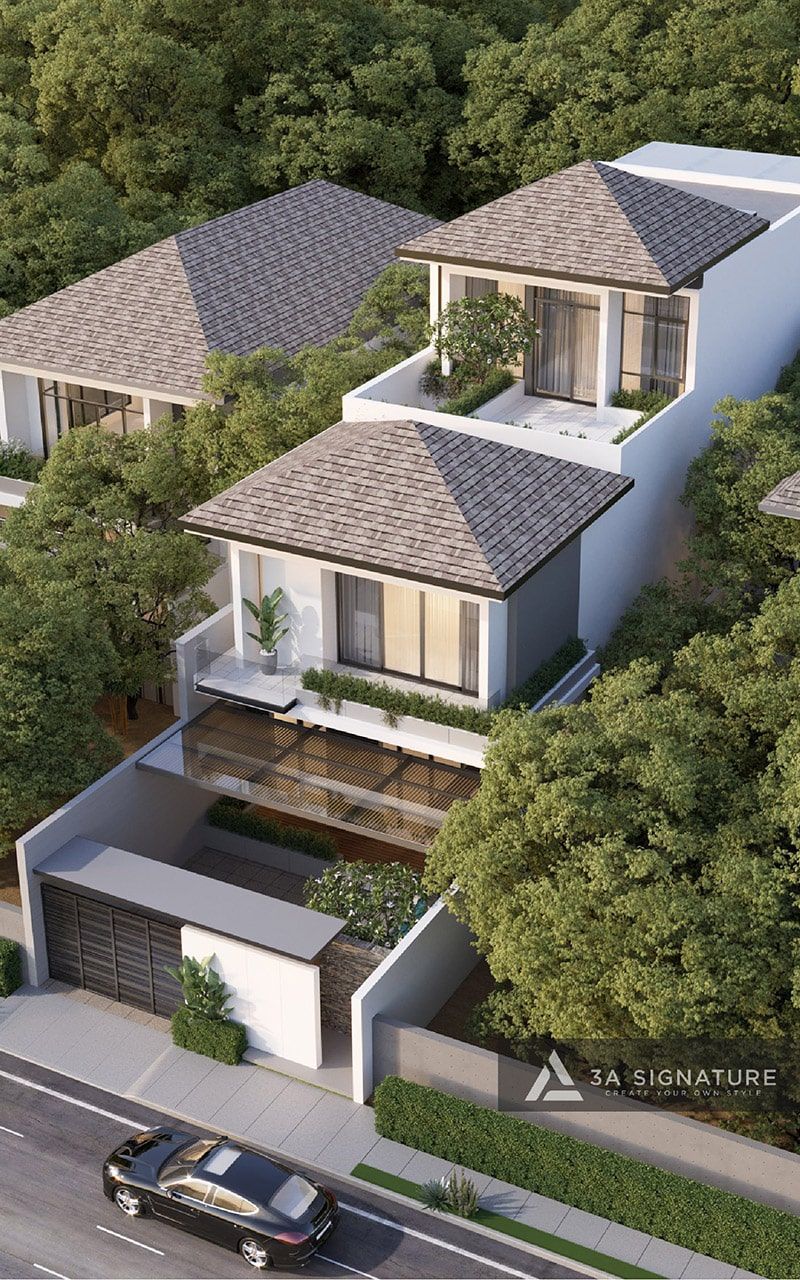 Biệt Thự 1 Trệt 2 Tầng – Giải Pháp Sống Hiện Đại, Đẳng Cấp Và Cá Nhân Hóa Mẫu biệt thự BD-Villa Bình Dương được thiết kế hiện đại